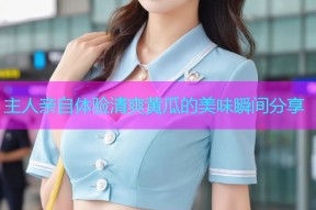 主人亲自体验清爽黄瓜的美味瞬间分享