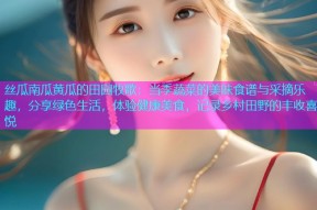 丝瓜南瓜黄瓜的田园牧歌：当季蔬菜的美味食谱与采摘乐趣，分享绿色生活，体验健康美食，记录乡村田野的丰收喜悦