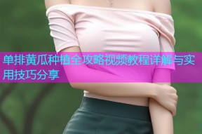 单排黄瓜种植全攻略视频教程详解与实用技巧分享
