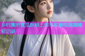 乡村集市黄瓜新鲜上市丰收喜悦满满精彩记录