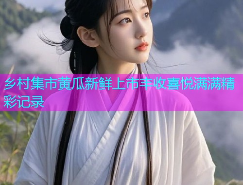 乡村集市黄瓜新鲜上市丰收喜悦满满精彩记录  第1张