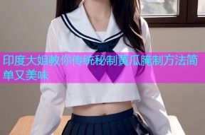 印度大姐教你传统秘制黄瓜腌制方法简单又美味