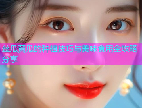 丝瓜黄瓜的种植技巧与美味食用全攻略分享  第1张